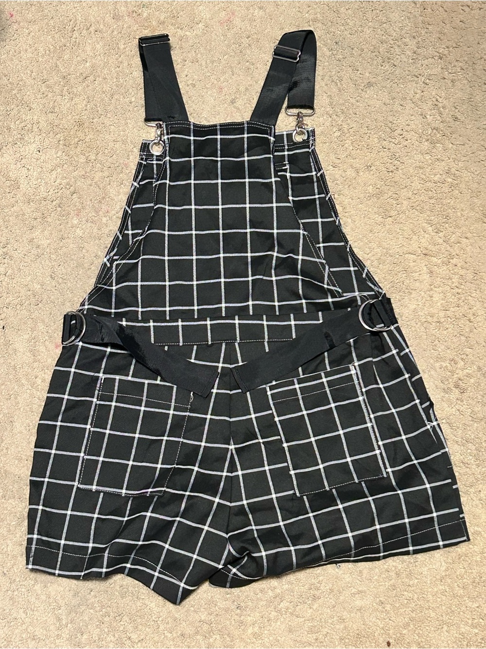 Womans overalls stripe pattern mall goth - Picture 2 of 5